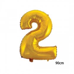 40inç 2 Rakamı Folyo Balon Gold 90cm
