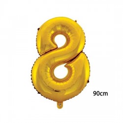 40inç 8 Rakamı Folyo Balon Gold 90cm