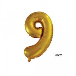 40inç 9 Rakamı Folyo Balon Gold 90cm