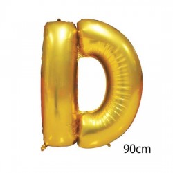 40inç D Harfi Folyo Balon Gold 90cm