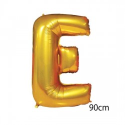 40inç E Harfi Folyo Balon Gold 90cm
