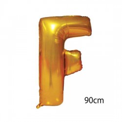 40inç F Harfi Folyo Balon Gold 90cm