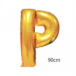 40inç P Harfi Folyo Balon Gold 90cm