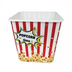 Popcorn Mısır ve Cips Kovası Kare 2.1Lt