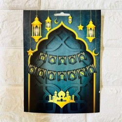 Ramazan'a Özel '11 AYIN SULTANI' Yazılı Karton Flama