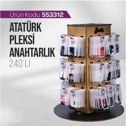 Atatürk Pleksi Anahtarlık Standı 240'li x 1 553312